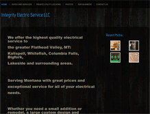 Tablet Screenshot of integrityelectricservice.com
